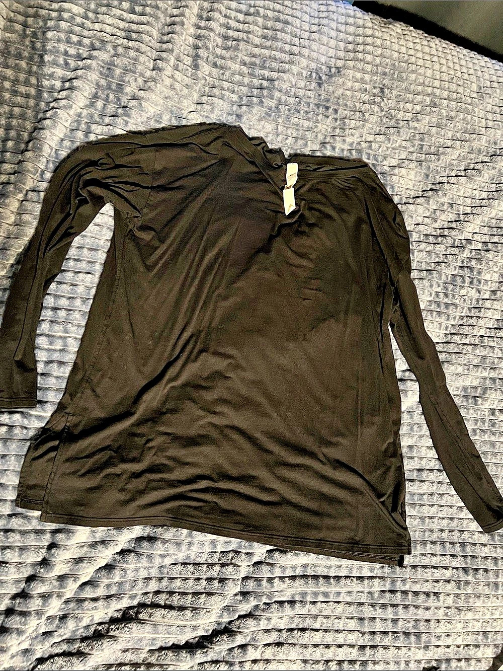 lululemon Back in Action Long Sleeve Black Top Size 14
